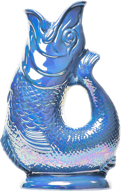 Sea Blue Lustre Gluggle Jug (XL)