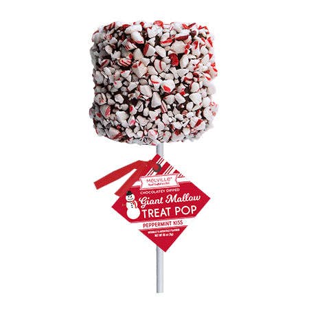 Giant Marshmallow Pop, Peppermint Dark Chocolatey Coating