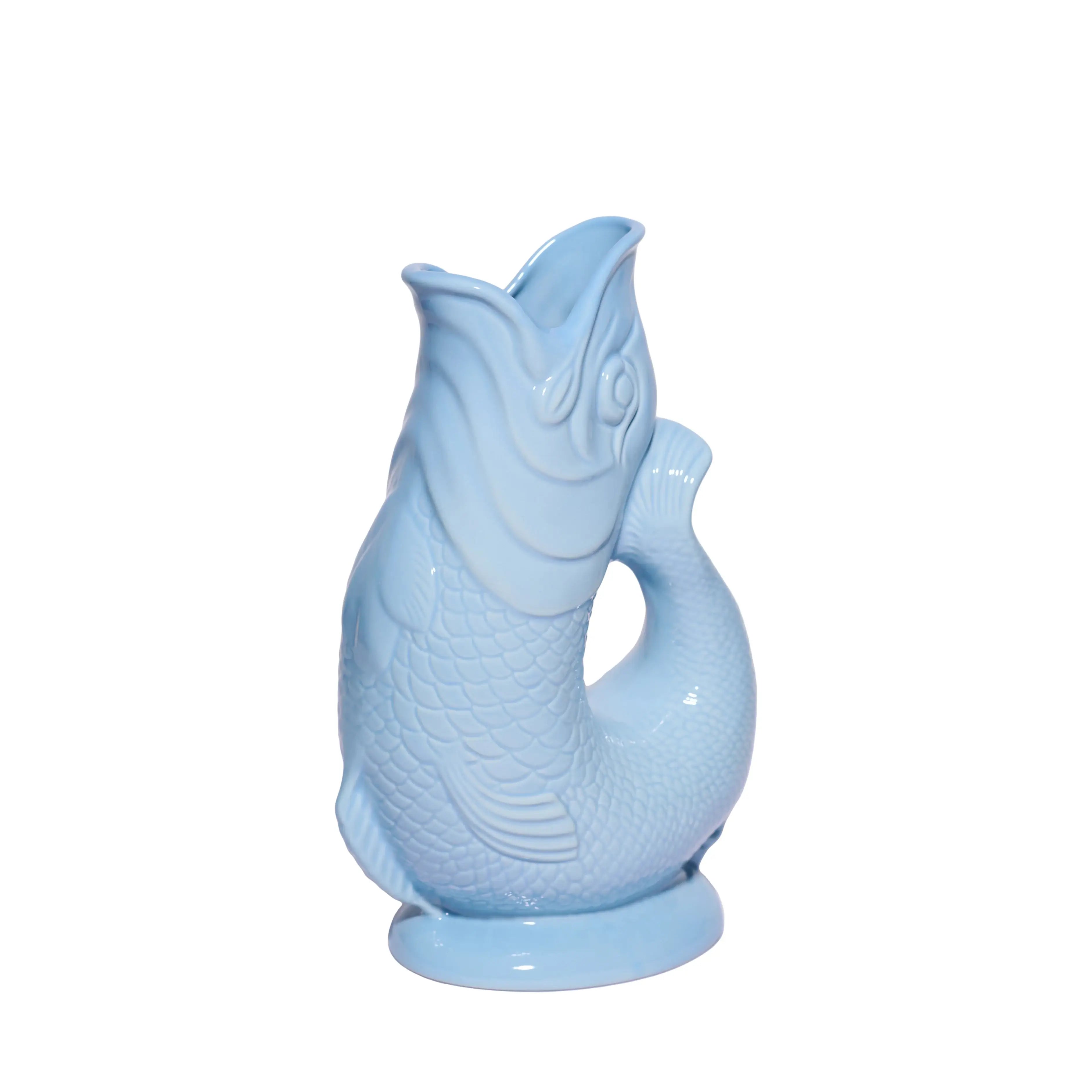 Pale Blue Gluggle Jug (XL)