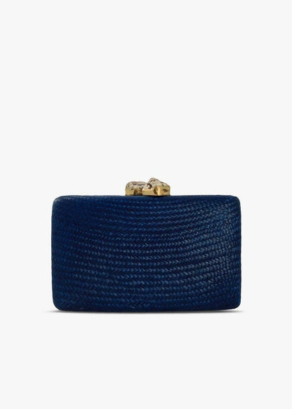 Jen White Stones Clutch, Black - Kayu