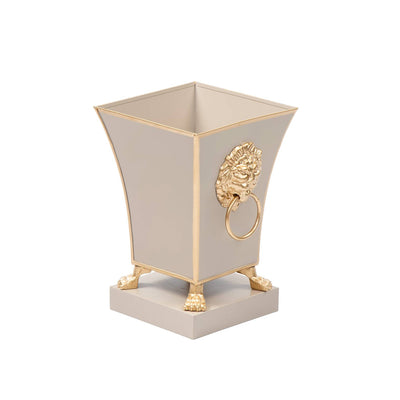 Cachepot Paws & Claws Fluted Square Planter, Natural - Jaye's Studio