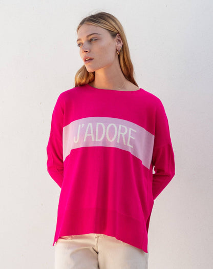 Amour Sweater: Driftwood Stripe / OS