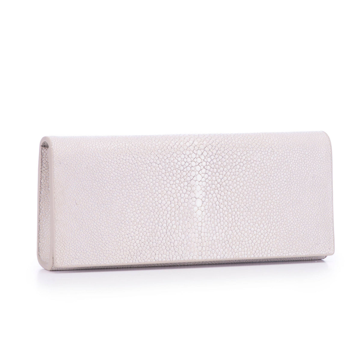 Gray Cleo Shagreen Clutch - Vivo