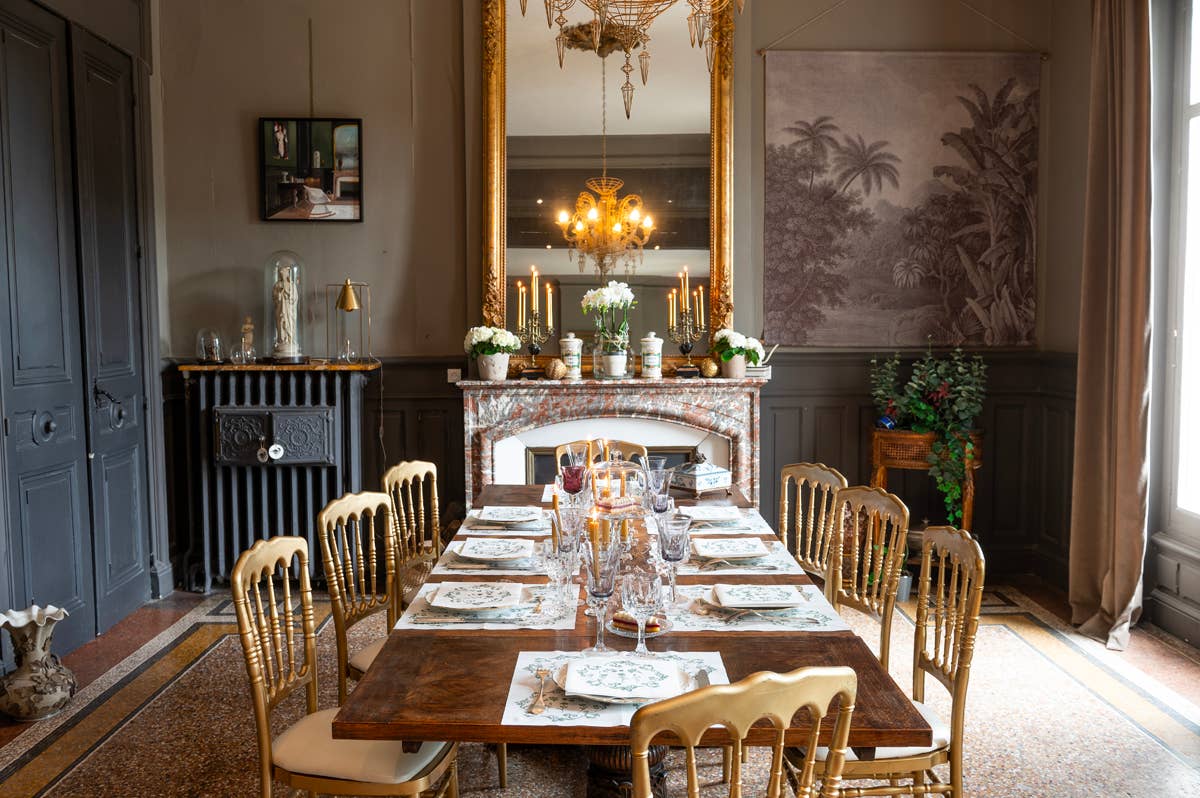 Régence Vert  Dinner Napkin - Françoise Paviot