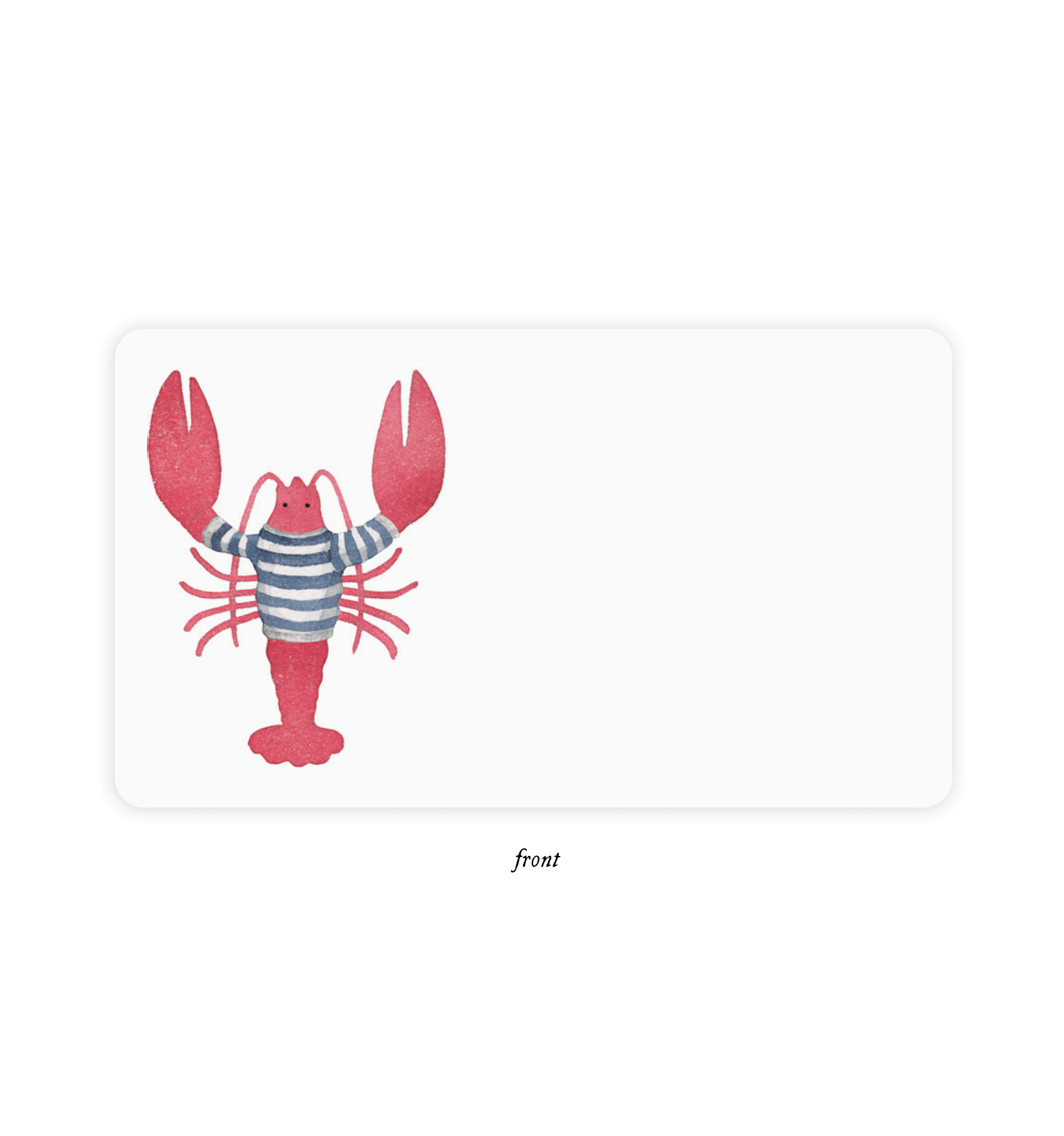 Lobster Little Notes - E. Frances Paper (85 cards, 3.5in x 2.5in)
