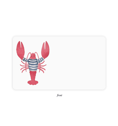 Lobster Little Notes - E. Frances Paper (85 cards, 3.5in x 2.5in)