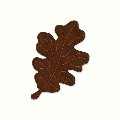 Oak Leaf Linen Cocktail Napkins (Set of 4) - House of Gleason