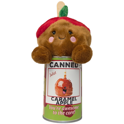Canned Caramel Apple, Foil Lid