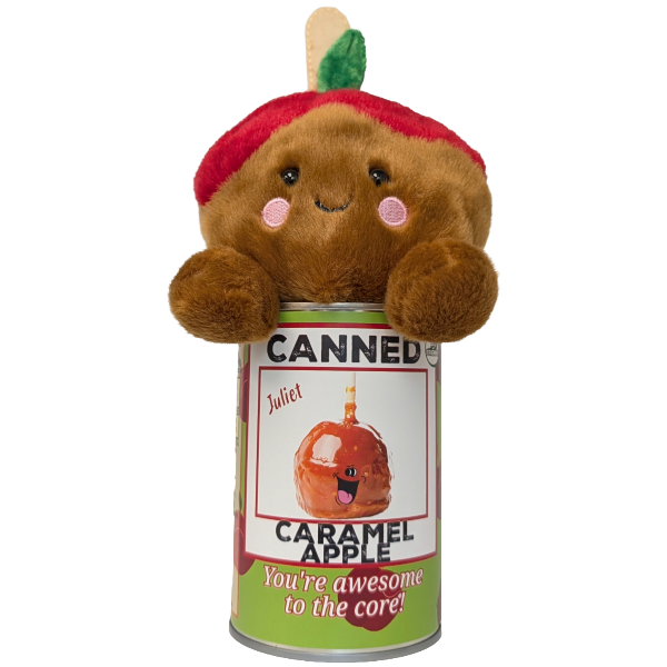 Canned Caramel Apple, Foil Lid