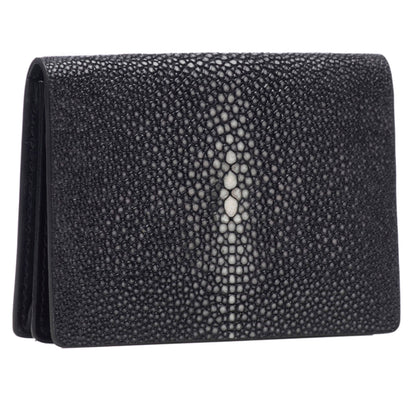 Hibiscus, Taylor Shagreen Card Wallet - Vivo