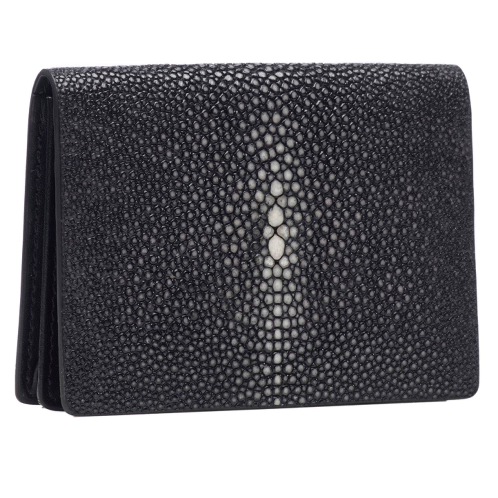Sky, Taylor Shagreen Card Wallet - Vivo