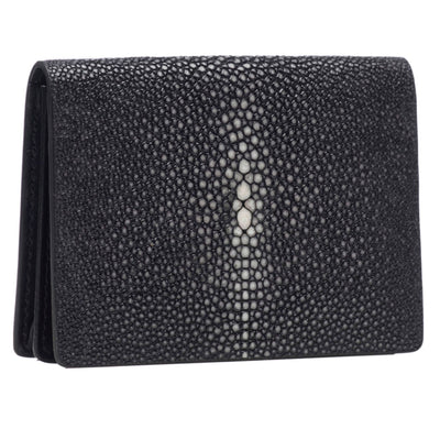 Sky, Taylor Shagreen Card Wallet - Vivo