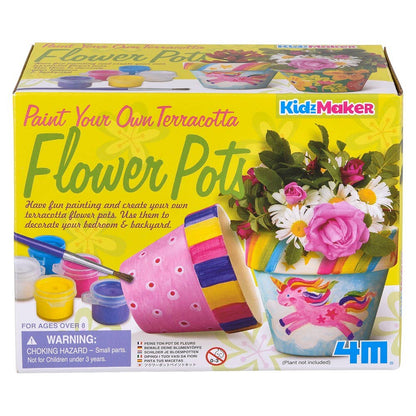 Paint Your Own Terracotta Flower Pots - KidzMaker