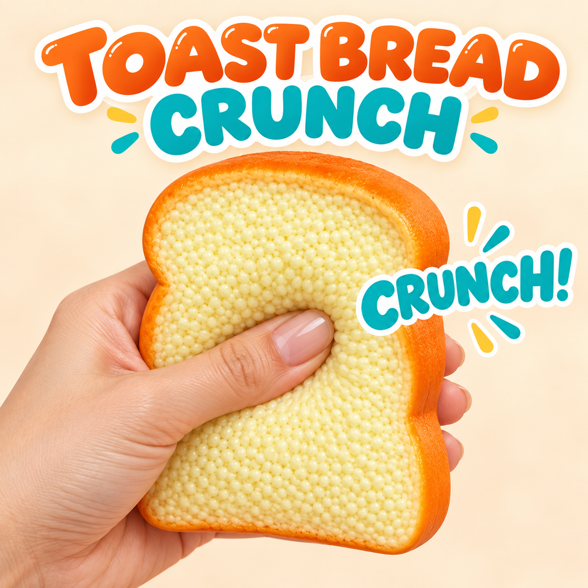 Toast Bread Crunch ASMR Squishy