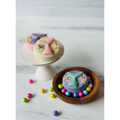 Mermaid Inspired Chocolate Covered Oreos, Pink/Teal