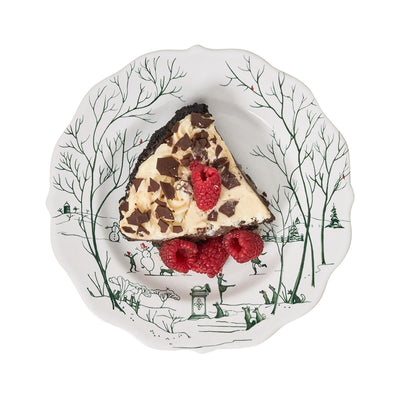 Country Estate Winter Frolic Dessert/Salad Plate, Evergreen - Juliska