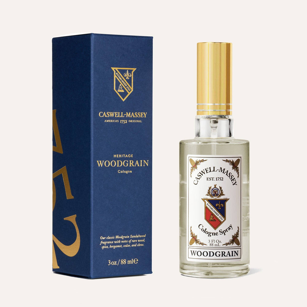 Woodgrain Sandalwood Cologne - Caswell-Massey (3oz / 88ml)