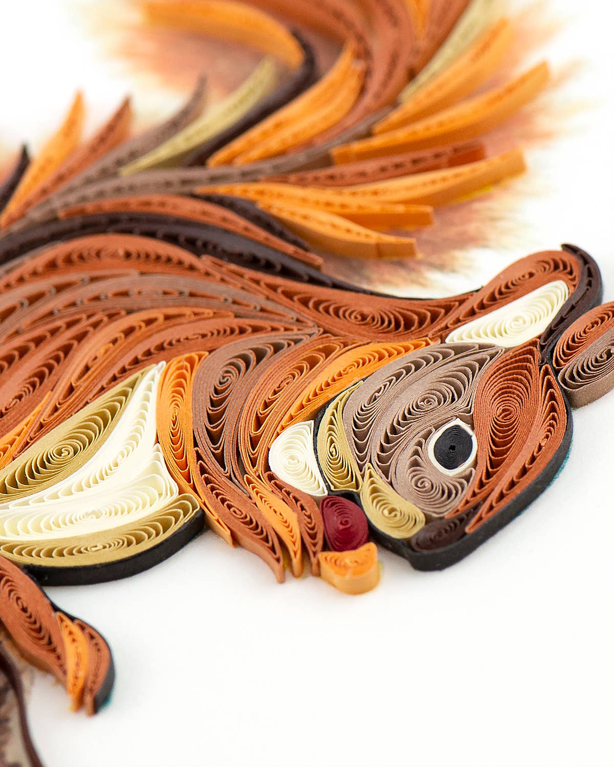 Card, Squirrel - Quilling Card (6in sq, with envelope)