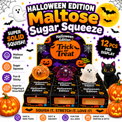 Halloween Edition Maltose Sugar Squeeze, Trick or Treat