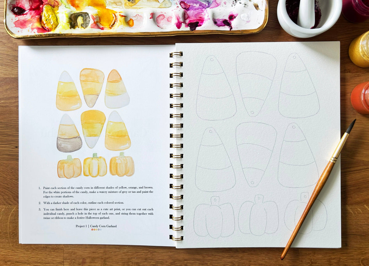 Halloween Vol. 2 Watercolor Workbook