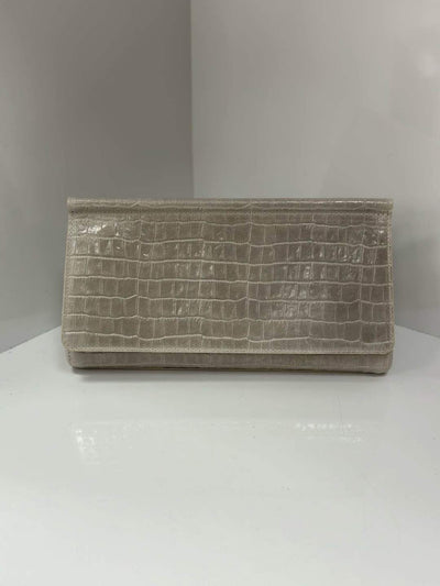 Luana Clutch Bag, Verde Sabbia (Made in Italy)