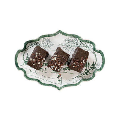 Country Estate Winter Frolic Tray, Evergreen - Juliska (7in)