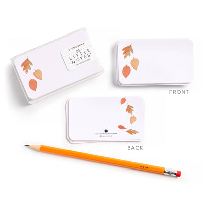 Falling Leaves Little Notes - E. Frances Paper (85 cards, 3.5in x 2.5in)