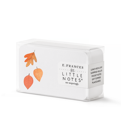 Falling Leaves Little Notes - E. Frances Paper (85 cards, 3.5in x 2.5in)