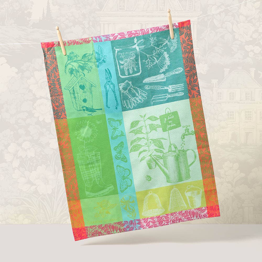 Kitchen Towel Mon Petit Jardin Printemps - Garnier Thiebaut (22in x 30in)