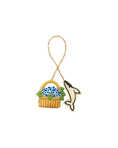 The Hydrangea Basket Bag Charm