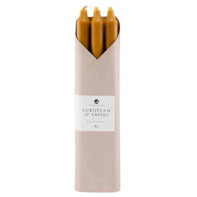 Taper Candles, Crimson - 12in (6 tapers)