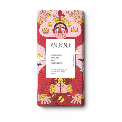 Colombian Milk 40% Chocolate Bar - Coco Chocolatier