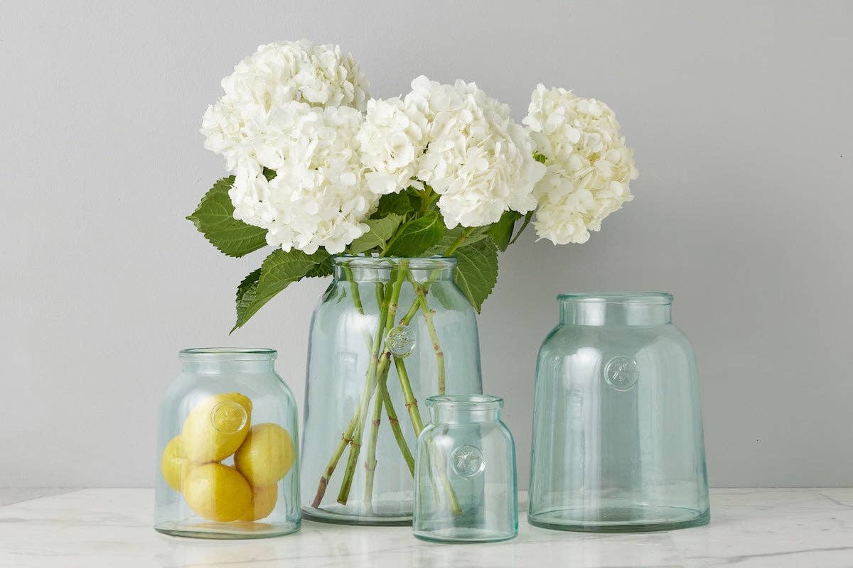 Large French Harvest Vase with Bee Seal