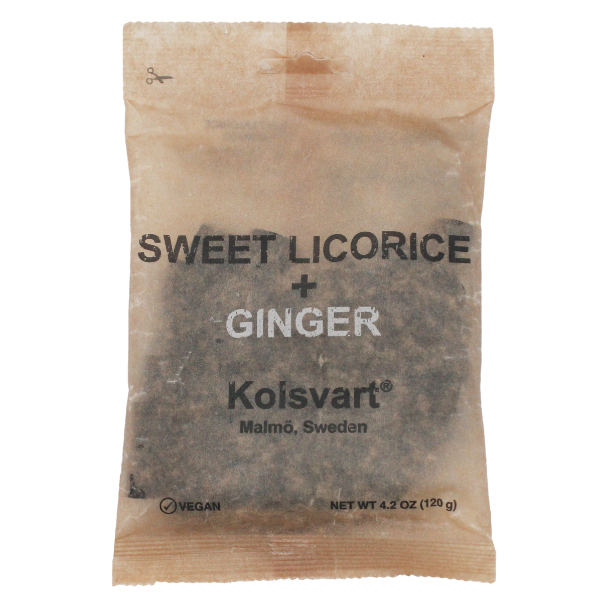 Sweet Licorice & Ginger Swedish Fish - Kolsvart
