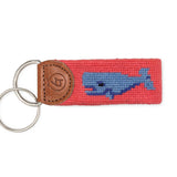 Whale Needlepoint Keychain