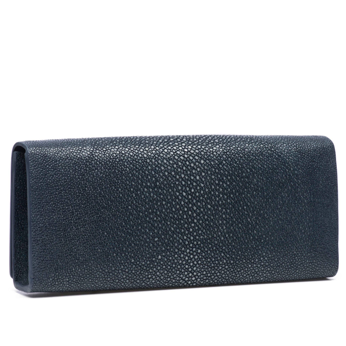Gray Cleo Shagreen Clutch - Vivo
