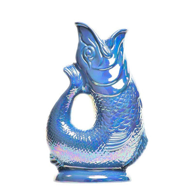 Sea Blue Lustre Gluggle Jug (XL)