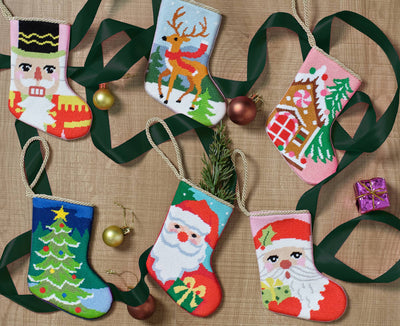 Gingerbread House Embroidered Mini Stocking