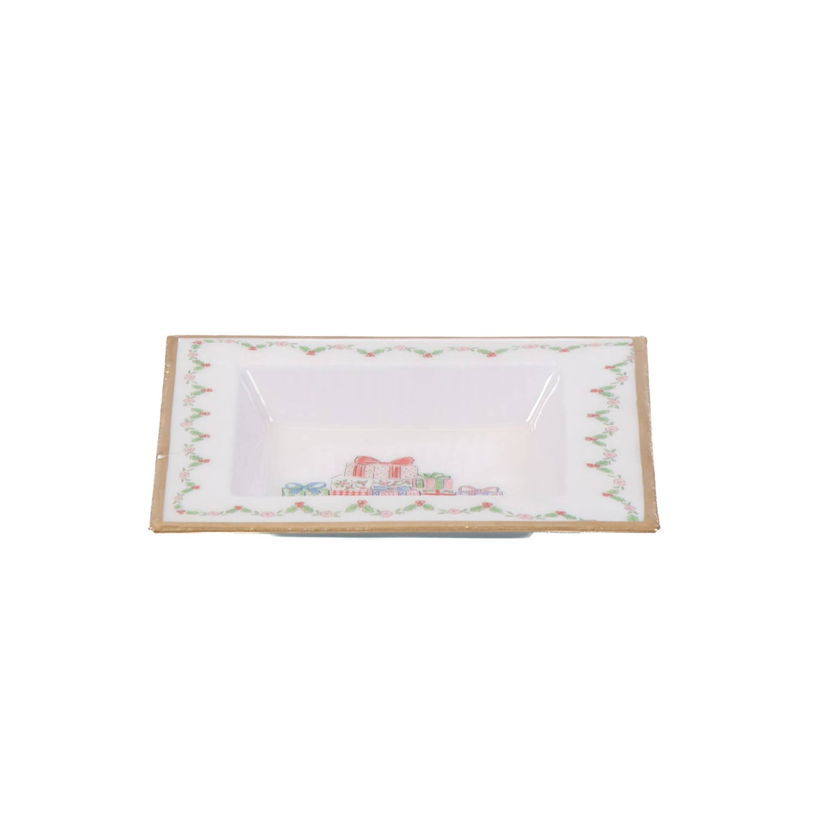 Christmas Enameled Tori Trinket Tray - Jaye's Studio