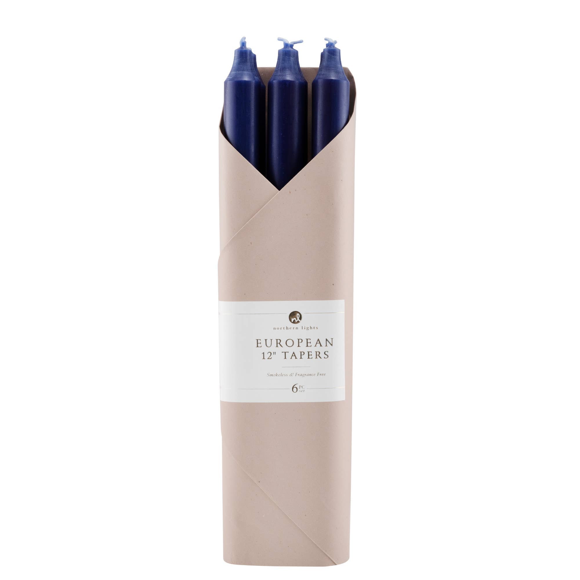 Taper Candles, Stone - 12in (6 tapers)
