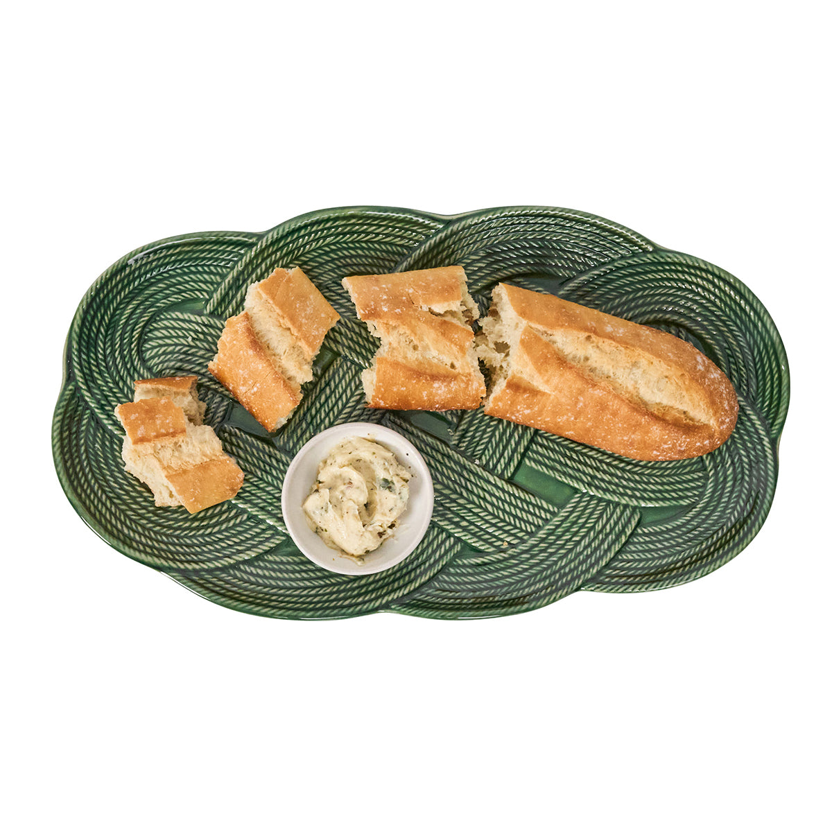 Le Panier Mystic Knot 15" Hostess Tray - Basil