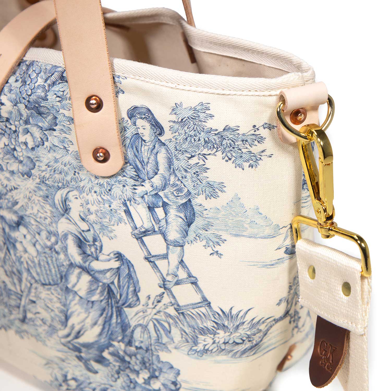 Delftware Toile All Day Mini Tote - General Knot & Co.