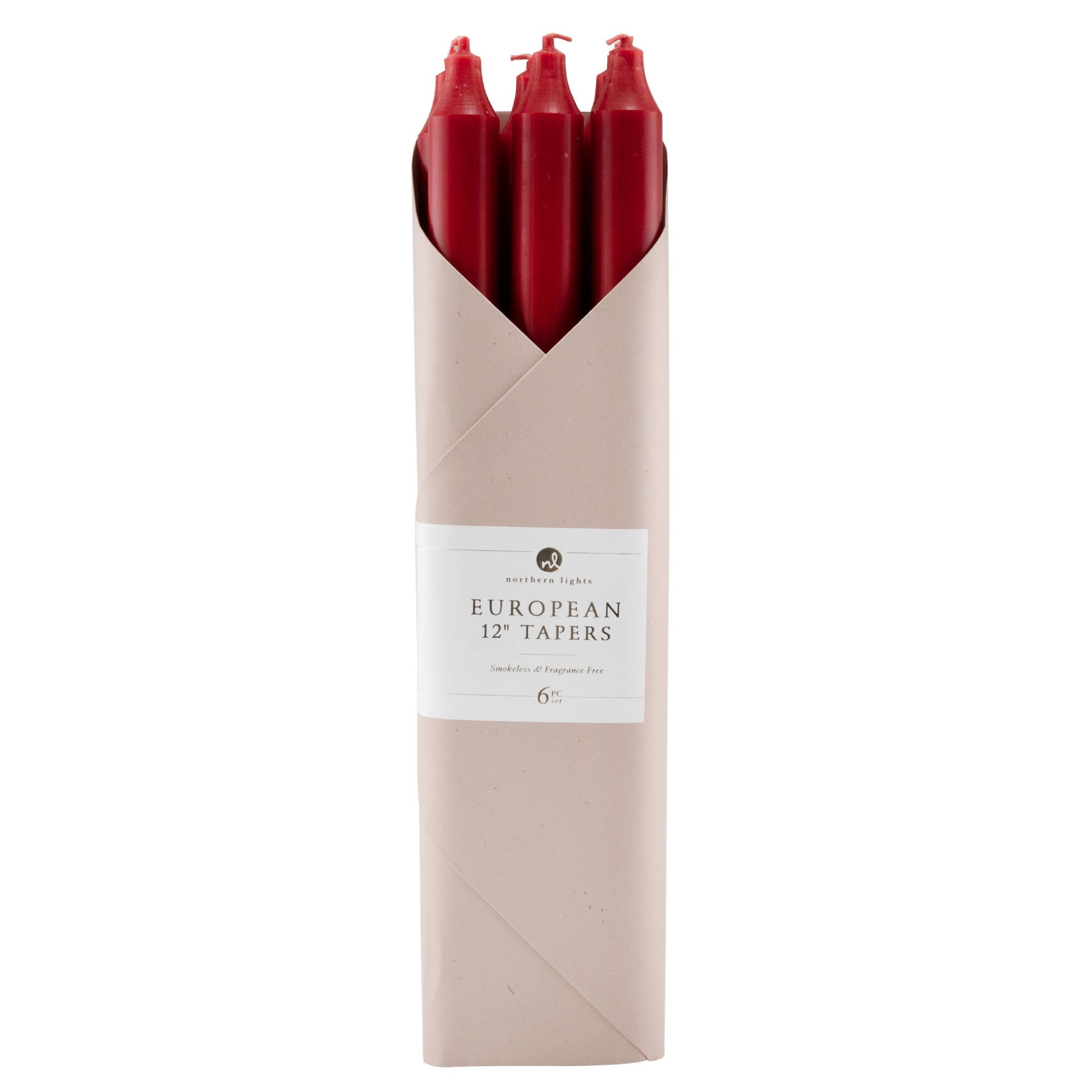 Taper Candles, Pure White - 12in (6 tapers)