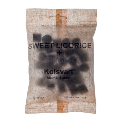 Sweet Licorice Swedish Fish - Kolsvart