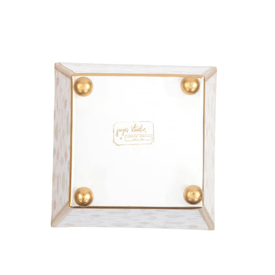 Cachepot, Watercolor Nutcracker Enameled Square Planter - Jaye's Studio (6in)
