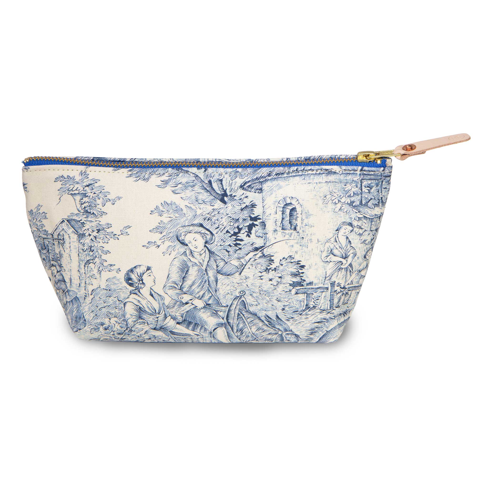 Delftware Blue Toile Travel Clutch - General Knot & Co.