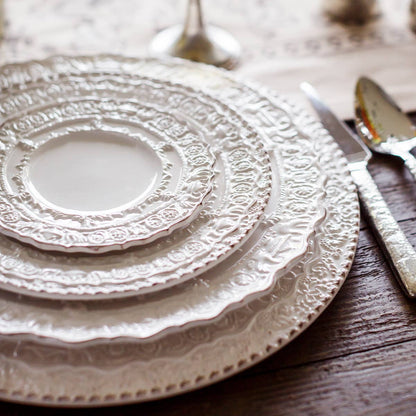 Renaissance White Dinner Plate - Arte Italica (11.25in dia)
