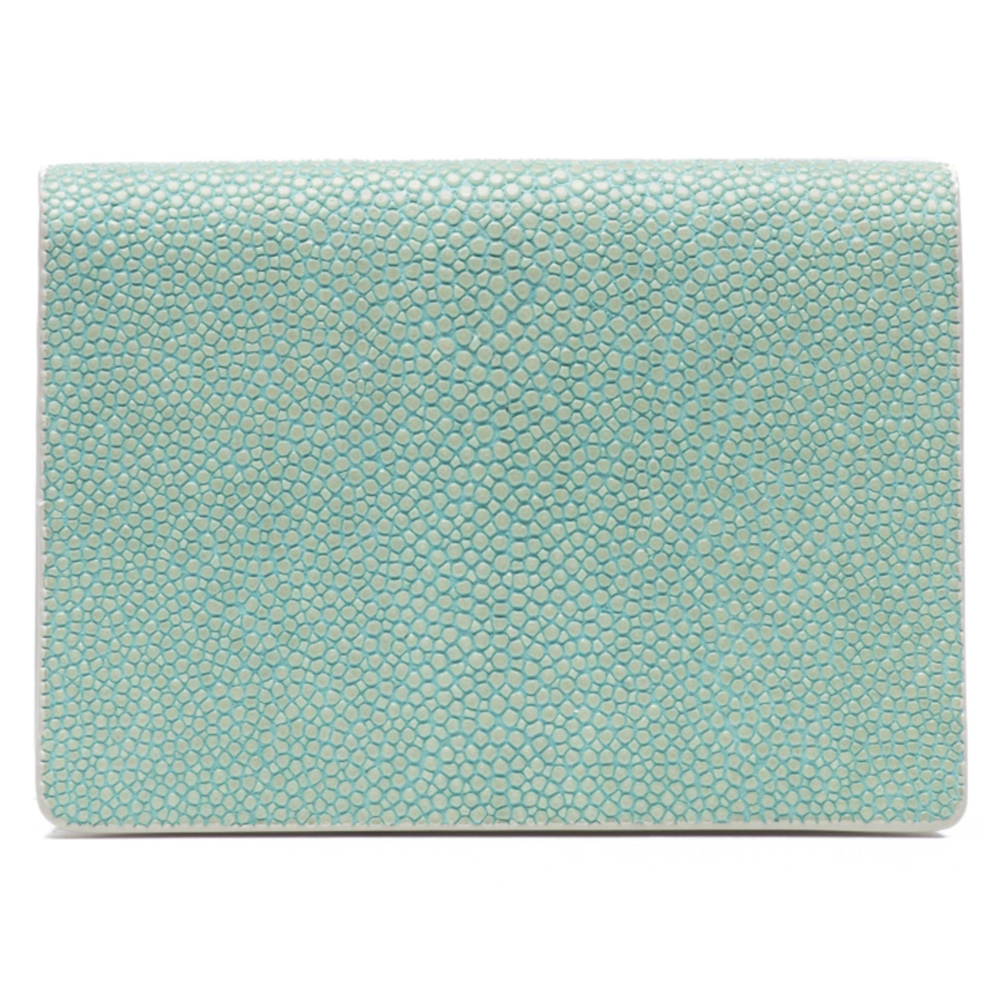 Hibiscus, Taylor Shagreen Card Wallet - Vivo