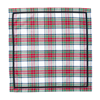 Stewart Tartan Napkins, Red (Set of 4) - Juliska