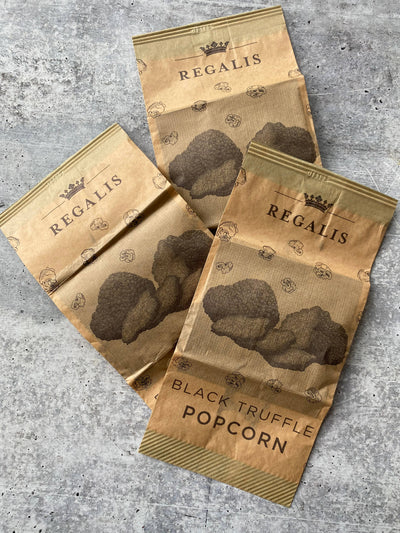 Black Truffle Popcorn, Microwaveable - Regalis (Box of 3)
